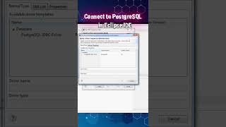 Java Connect to PostgreSQL in Eclipse IDE