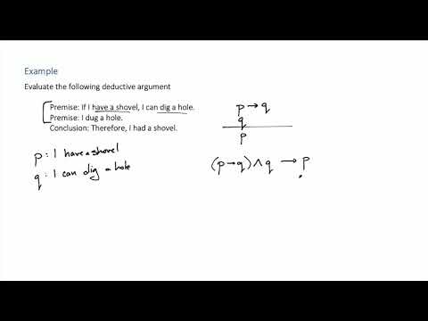 Evaluating an Argument with a Truth Table Example