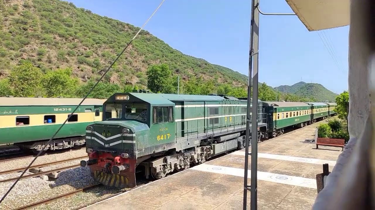 Live view from Locomotive Cab train journey from Train driver cab front view