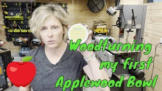 Woodturning: Applewood Bowl