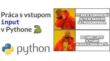 Online kurz Python Základy - Práca s Vstupom (input) v Pythone 🐍