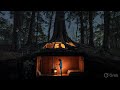 Building a Log Cabin in the Woods fromWind-Fallen Trees FULL VIDEO ON MY Channel 