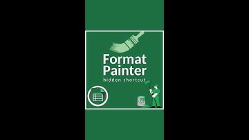 Format Painter Shortcut in Excel