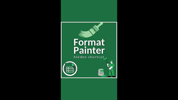 Format Painter Shortcut in Excel