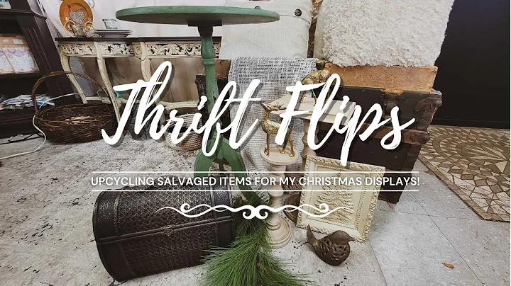 Upcycling Salvaged Items for Christmas Displays • Thrift Flips • Trash to Treasure • Upcycled Decor
