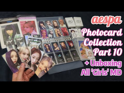 Aespa Photocard Collection Unboxing All Girls x Life's Too Short Merch Md