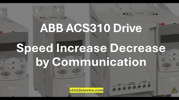 ABB ACS310 drive speed reference from communication