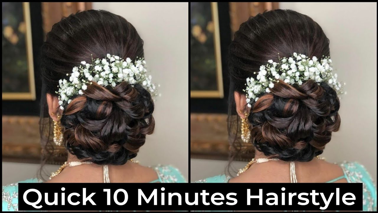 Bridal Bun Hairstyle | Bun hairstyles, Bridal bun, Bridal hairdo