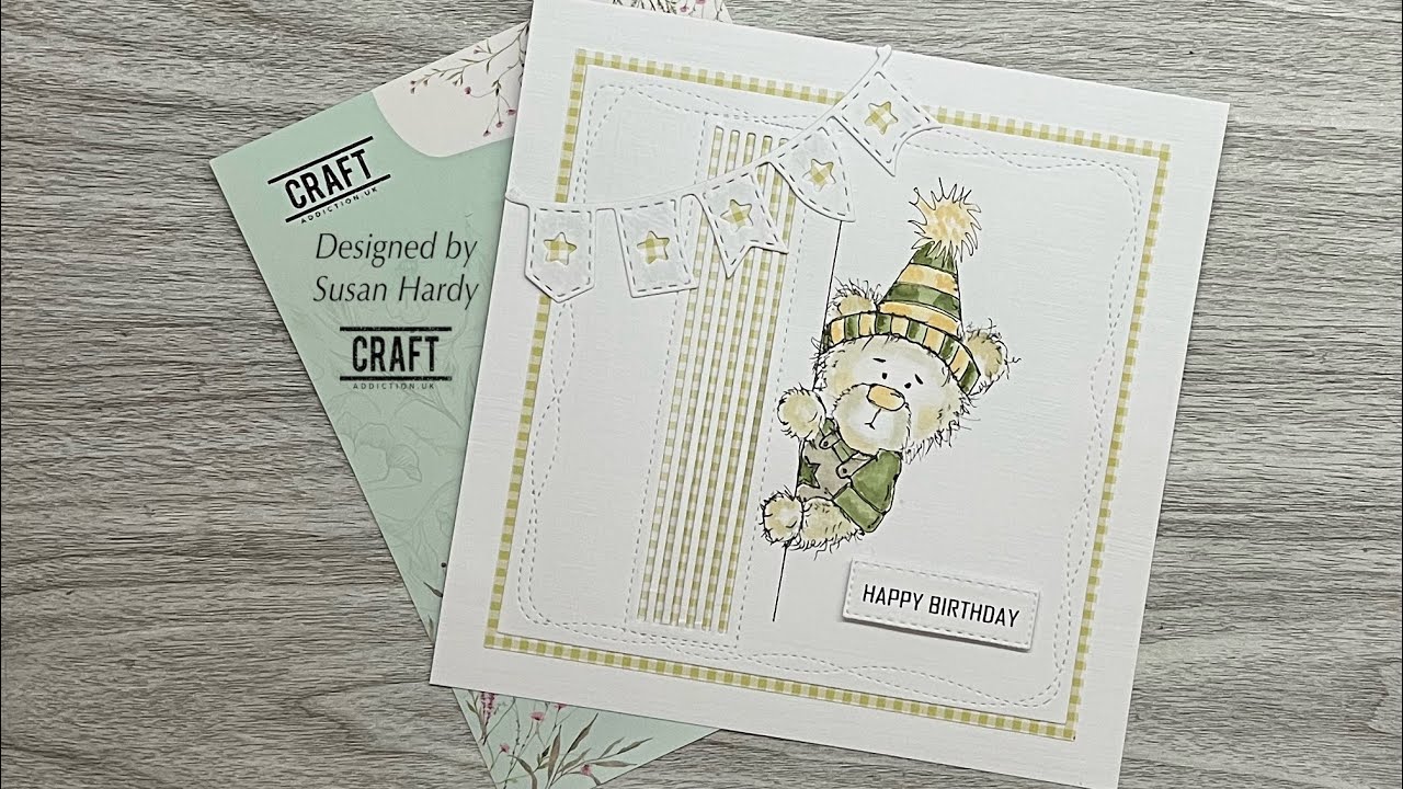 Простой... Открытка на день рождения #Craftaddictionuk... Купон Susan5