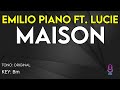 Emilio Piano Ft Lucie Maison Karaoke Instrumental 