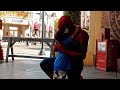 Meeting Spiderman at Disneyland California Adventure Park