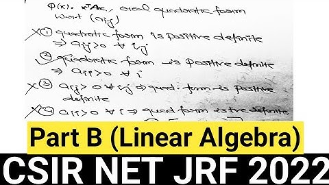 CSIR NET/JRF EXAM 2022|Solution|Mathematical Sciences|Net exam 2022|Linear Algebra|PD TUTORIAL|June