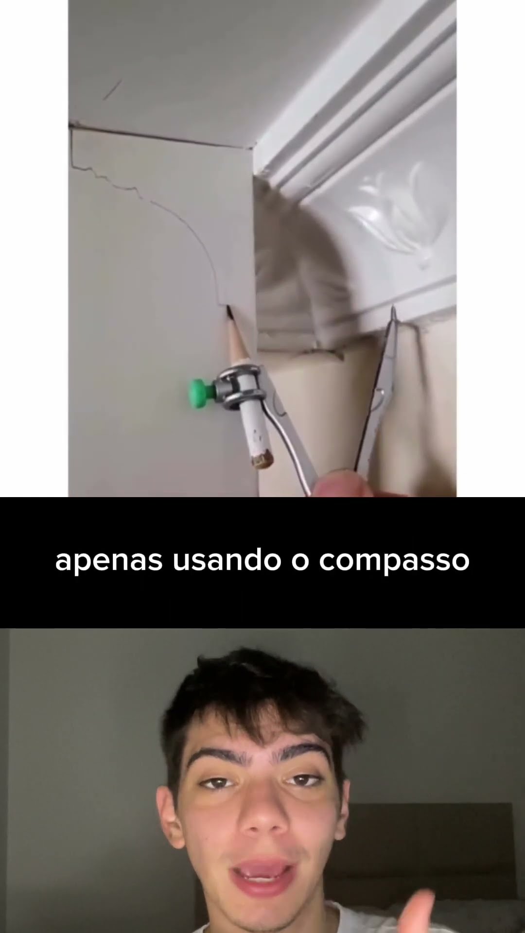 Copie o formato exato com um compasso na reforma e economize esforço! ??