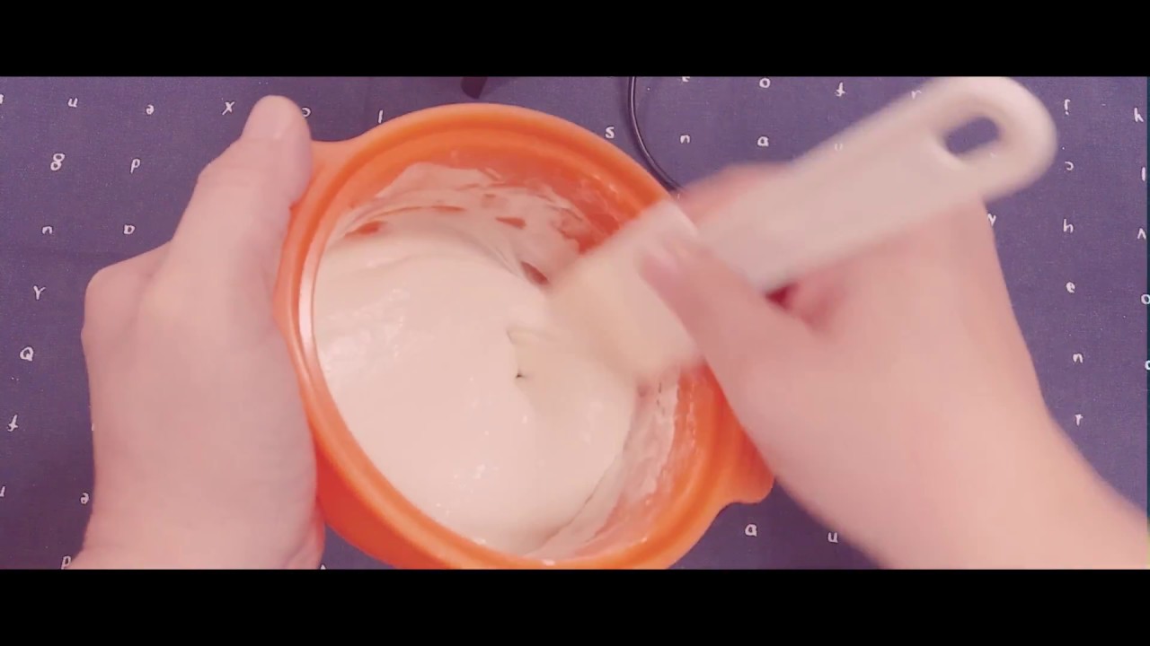 asmr 반죽,  고무그릇에 반죽, 밀가루 섞는 소리, mixing powder, relaxing, no talking,