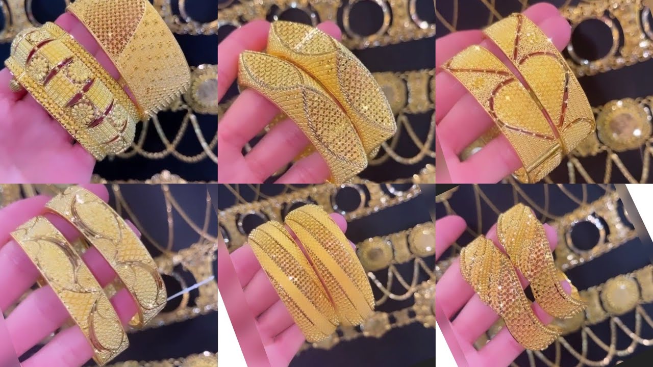 gold bangles designs 2022 | Dubai Gold Bangles | bangles design ...