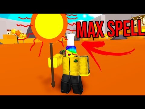 Using Max Magic To Destroy My Enemies Roblox Magic Training