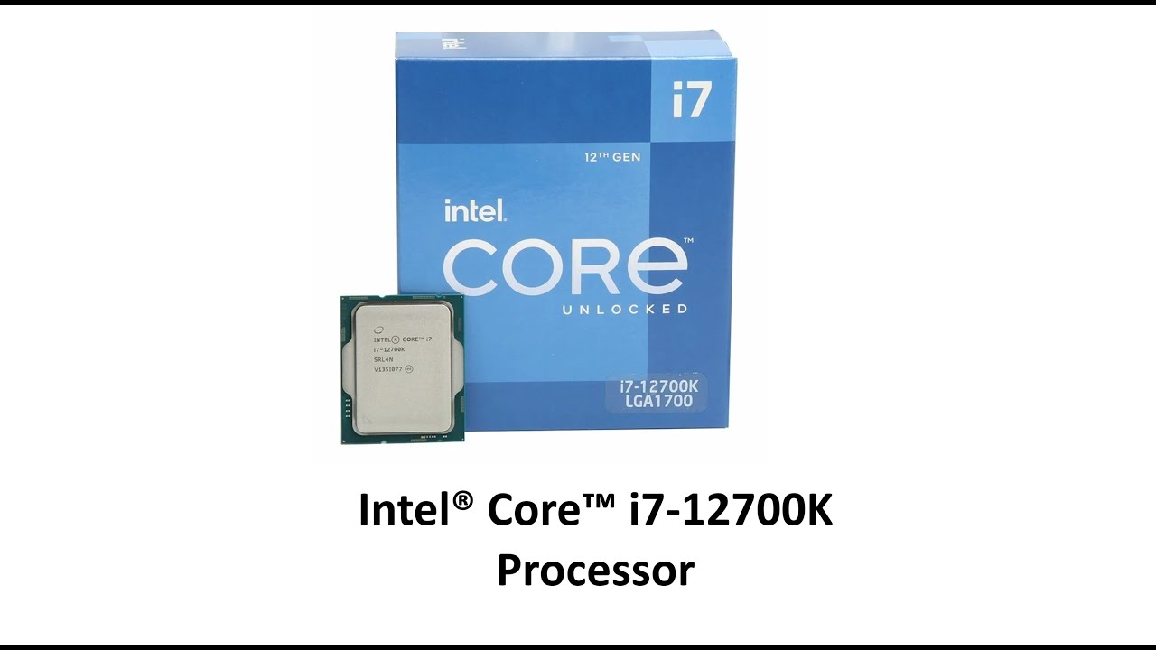 Intel i7 12700k CPU Unboxing 