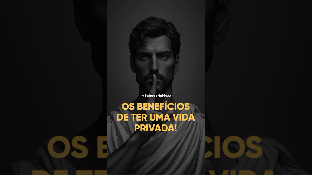 O PODER de manter uma VIDA PRIVADA.