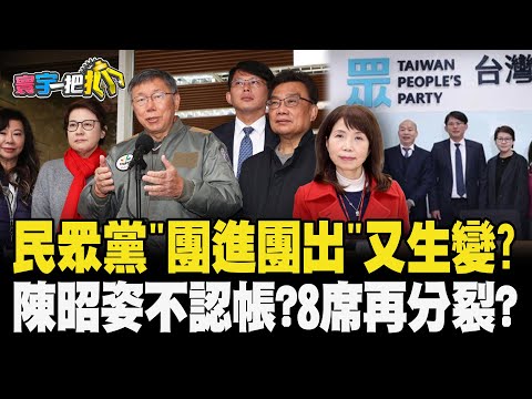 民眾黨"團進團出"又生變? 陳昭姿不認帳?8席再分裂?20240130【#寰宇一把抓】P1 #李德維 #林秉宥 #謝寒冰 #吳怡萱