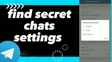 How To Find Secret Chats Settings On Telegram App 2025