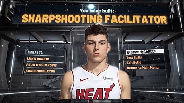 53 BADGE TYLER HERRO BUILD IN NBA 2K21!! GREAT SHOOTING AND PLAYMAKING ABILITY!!