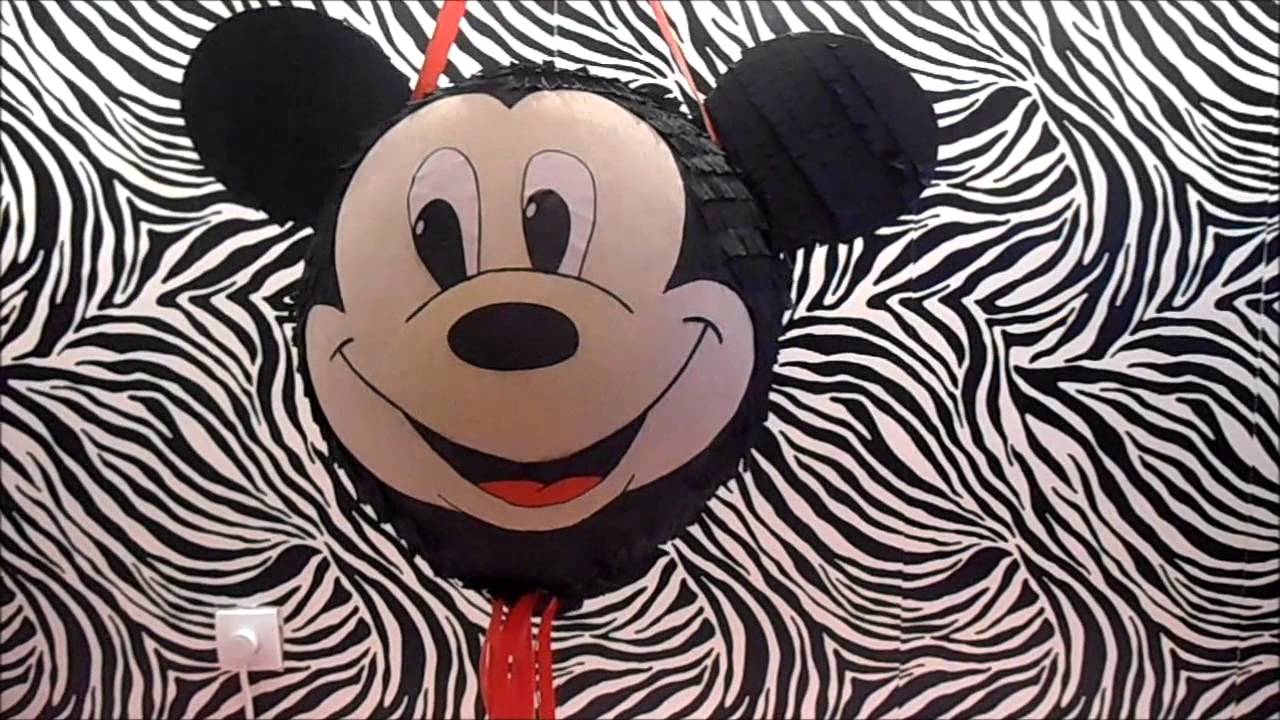 Miki Maus pinjata na srpskom - Mickey Mouse pinata - YouTube