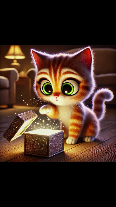 kitty and magic box #cat #citty #citten #cute #cartoon #funny #animals #animation