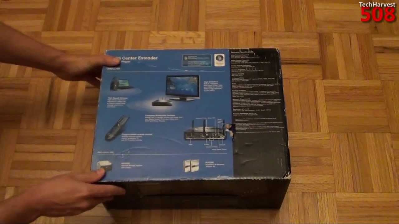 Linksys Windows Media Center Extender Unboxing DMA2200 YouTube