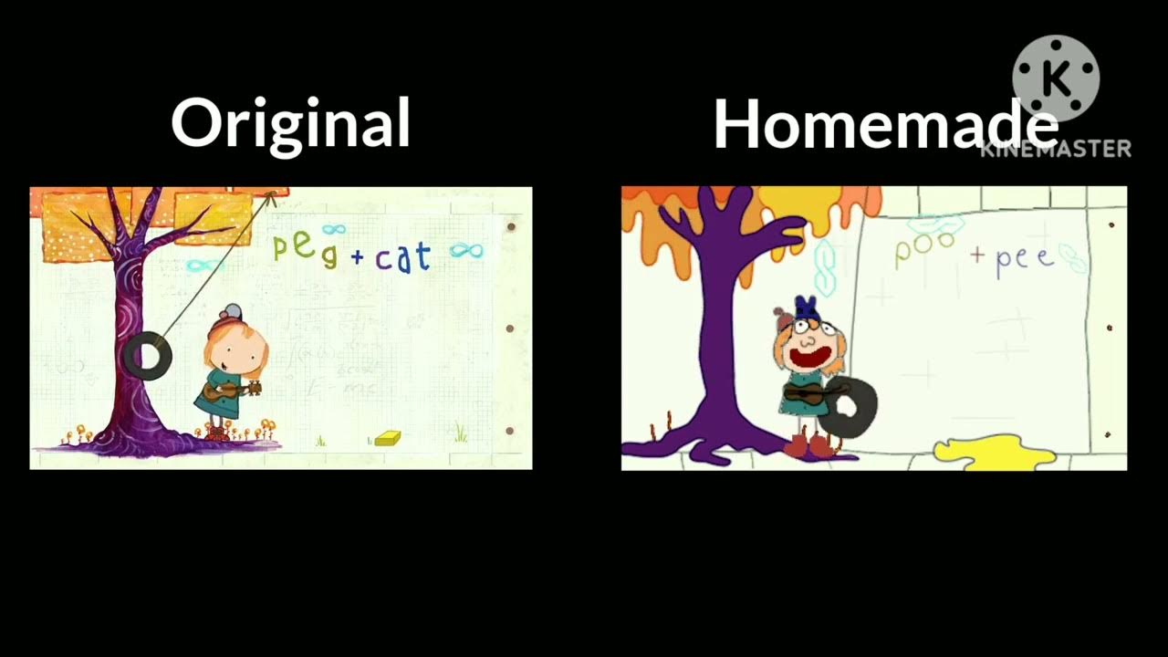 Peg + Cat Theme Song Original Vs Homemade YouTube