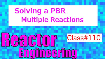 Solving Multiple Reactions in a PBR (Software) // Reactor Engineering - Class 110
