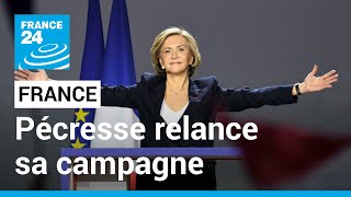 France : à droite, Valérie Pécresse tente de relancer sa campagne lors d'un grand meeting