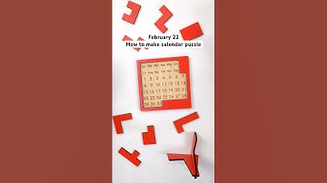 February 22✅ how to make calendar 🗓️ puzzle #puzzle #custompuzzle #calendarpuzzle #adventcalendar