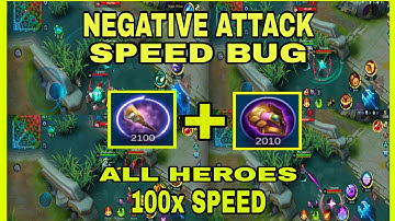 NEGATIVE ATTACK SPEED BUG MOBILE LEGENDS