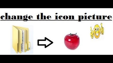 How to change pictures into icons for folders