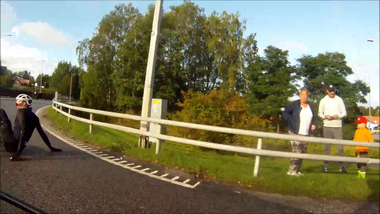 Vurpa på rondellen - Stockholm Velothon 2017