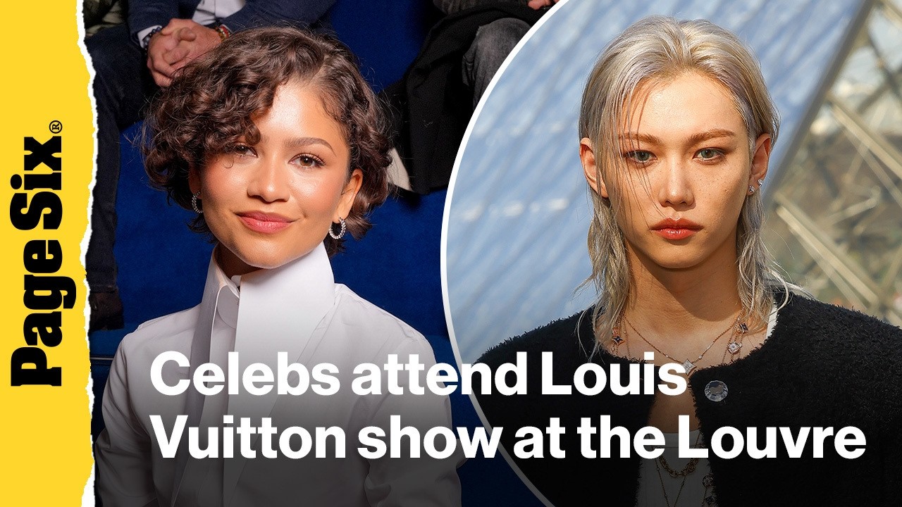 Felix from 'Stray Kids,' Zendaya and more watch Louis Vuitton show at the Louvre