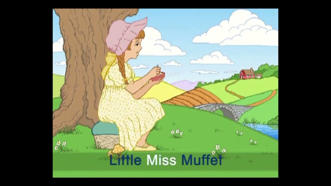 M - Little Miss Muffet 🕸️ Alphabet Phonics Song | Nursery Rhymes