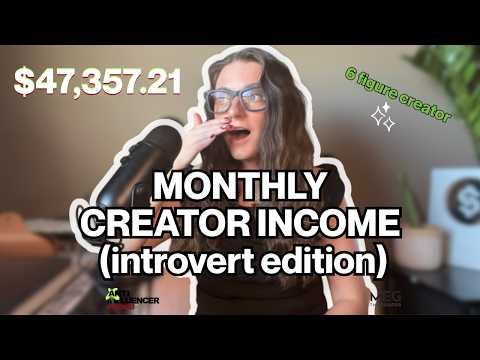How I Made $47,000 in February as an Introverted Creator (9 Income Streams) | What is UGC? |