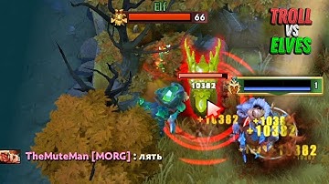 It Was Difficult, But I Caught Him in Troll VS Elves 3 (2023) - Dota 2 Custom 7.34b