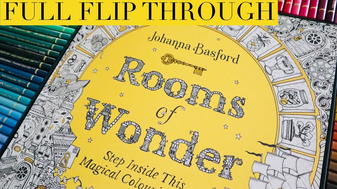 FLIP THROUGH: WORLDS of WONDER Coloring Book by JOHANNA BASFORD