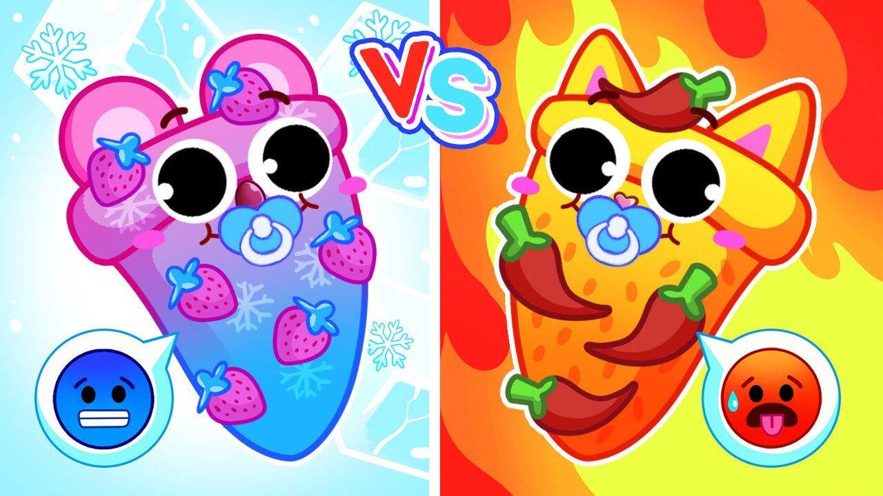 🔥 Hot Pizza VS Cold Pizza ❄️🍕 Songs for Kids & Nursery Rhymes