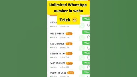 Unlimited WhatsApp Number In Waho New Tricks #shorts #earrings #wahoproearningapp