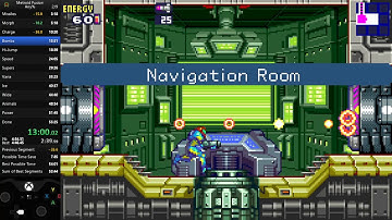 Metroid Fusion Any% in 52:52 RTA (Memory Corruption)
