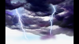 ساعة من اصوت المطر والرعد والبرق فى الظلام لتهدئة الاعصاب - Rain Sound and Thunder and Lightning