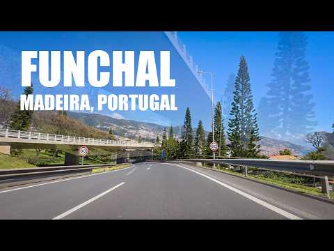Sunny Drive from Exit 9 to Funchal, Madeira 4K