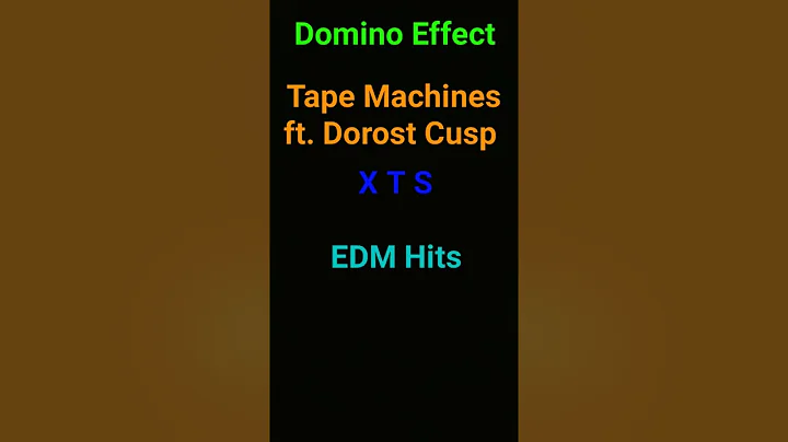 XTS Recording Multinational-  Domino Effect- Tape Machines ft. DOROST CUSP-