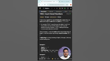 LeetCode 1922 - Count Good Numbers with Recursion