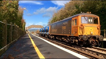 GBRf 73109 ‘Battle Of Britain’ & 73212 works 3W91 (Tonbridge - Tonbridge) @Southease - 9/10/2020!