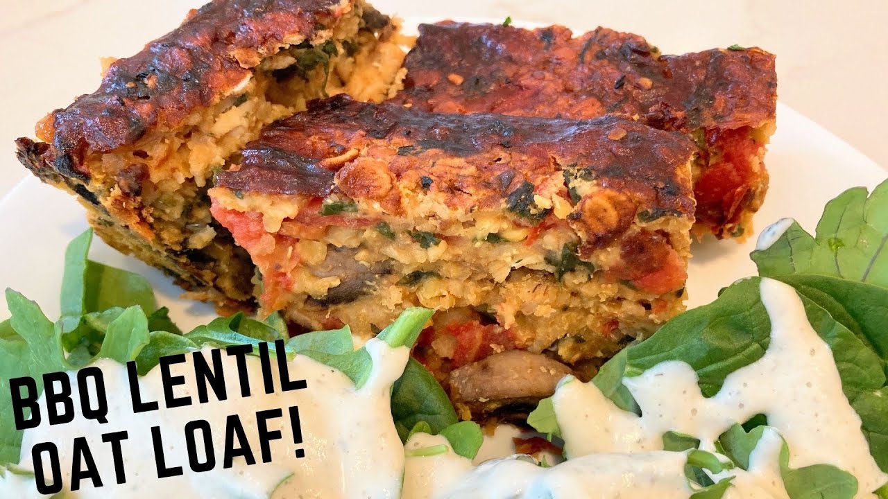 BBQ Lentil Oat Loaf from Rip Esselstyn’s PlantStrong! Vegan, LowFat