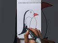 Bird🐧drawing shorts #viralvideo